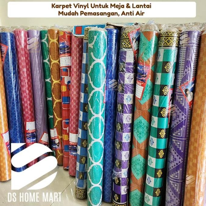 PER ROLL 10 METER Karpet Lantai Plastik Vinyl / Alas Meja Makan Bahan PREMIUM GROSIR