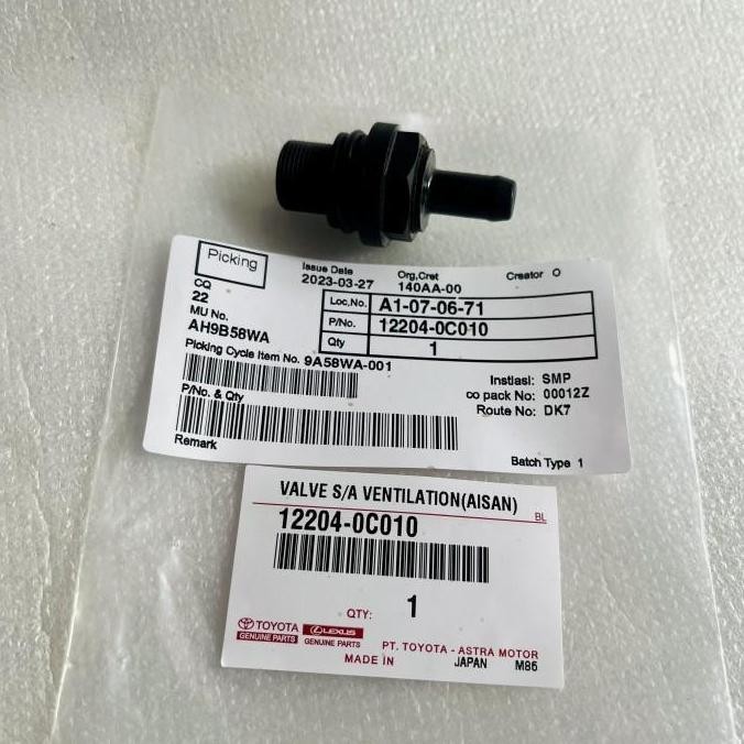 Pcv Valve Toyota 12204-0C010 Valve pcv Innova 2005-2015 original 