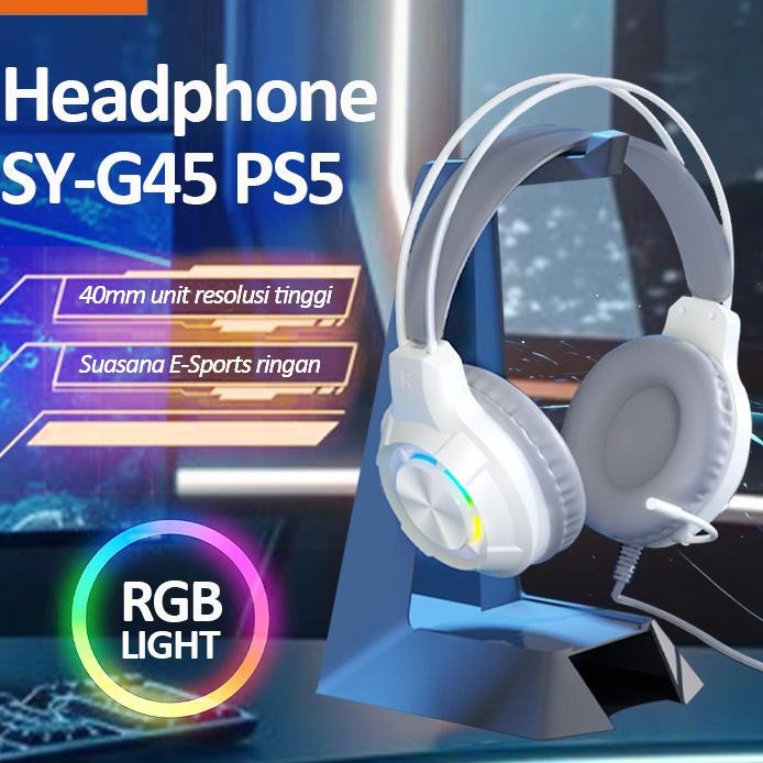 Bonkyo Headset Wired Headset Luminous Headset Subwoofer Sound Card Gaming Laptop Desktop Computer Ga