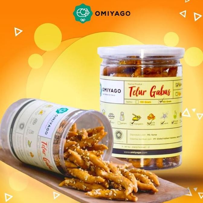 

Produk Baru!! Kue Telur Gabus Wijen 200gr Camilan Manis Gurih Omiyago