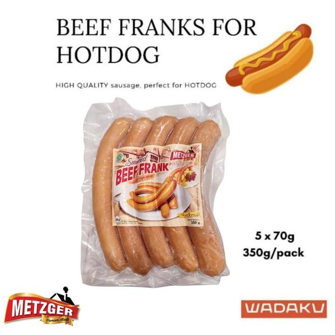 

Beef Frankfurter Sosis Halal 350gr Metzger H24
