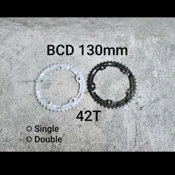 Chainring 42T BCD 130 untuk Single atau Multy Speed