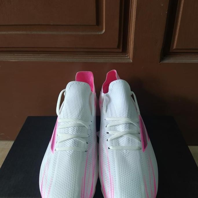 Sepatu Bola Adidas Speedflow.1 White Pink Fg soccer Terlaris