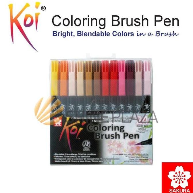 

Sakura Koi Coloring Brush Pen Set 24 Colors - Spidol Kuas Warna