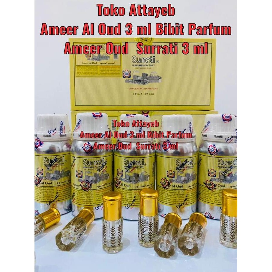 Ameer Al Oud 3 Ml Bibit Parfum Ameer Oud Surrati 3 Ml Original