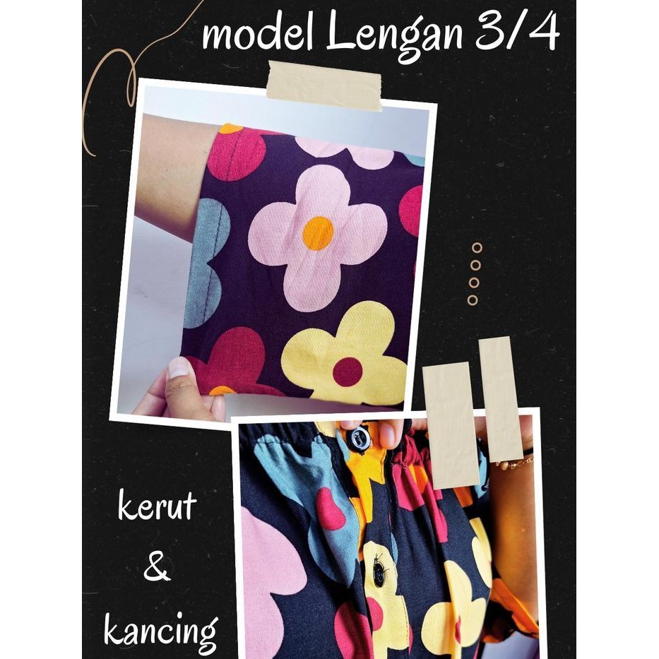 [ Paket Couple Alma Dress ] Daster Couple / Daster Kembar Ibu Dan Anak Perempuan Mulai Bayi Newborn 