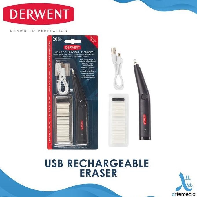 

TERLARIS - Derwent Eraser USB Rechargeable Eraser and Refill Blister Pack