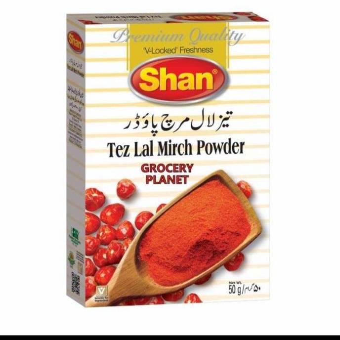 

Open DS] SHAN TEZ LAL MIRCH POWDER / RED CHILLI POWDER/ CABE IMPORT 50 GRAM