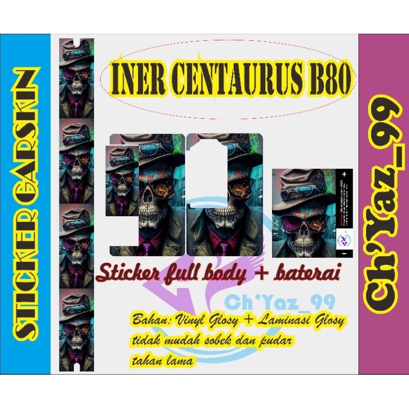 

Premium Cut - Iner Cent4 B80 Ed Tengkorak Type I Garskin Stiker / Case Custom Terlaris 2PCS/ Fullbody