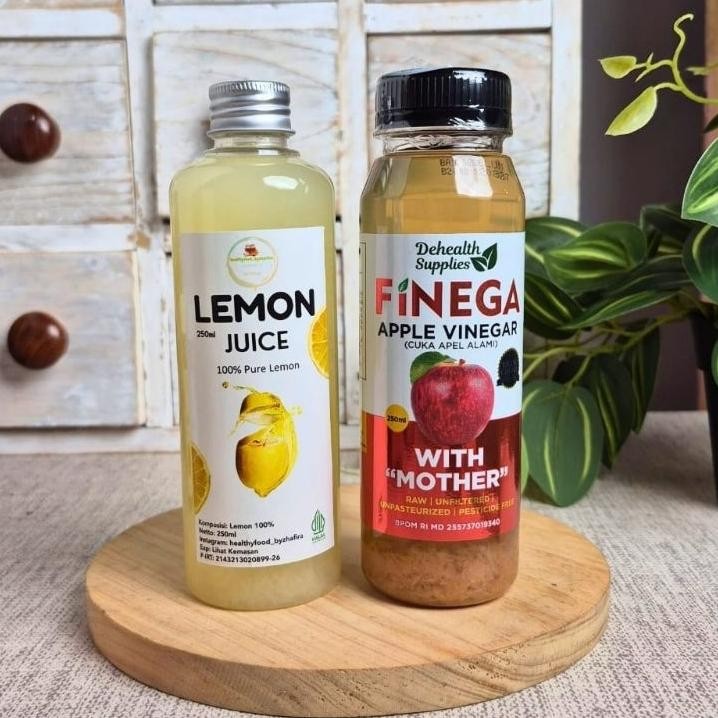 

Bundling Finega Cuka Apel 250Ml Sari Lemon 250Ml