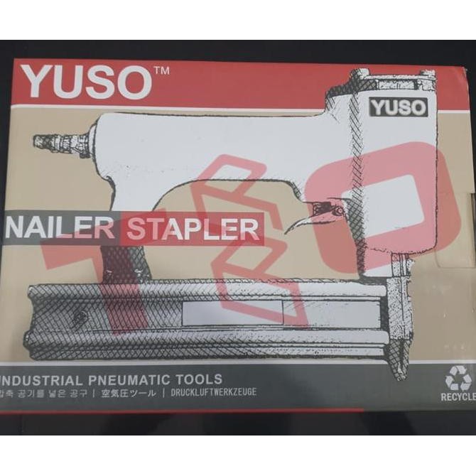 

Promo Nail Stapler 1022J merk Yuso pneumatic angin - Paku Tembak - Gun 1010J COD