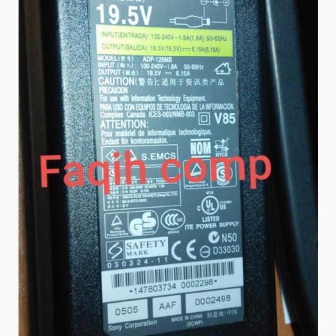 Adaptor TV Sony BRAVIA 50-6 0inch 19.5V 6.15A Terlaris