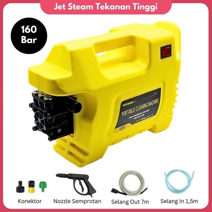Mesin Cuci Kendaraan Tekanan Tinggi Jet Cleaner High Pressure Washer Alat Steam Semprot Cuci Motor M