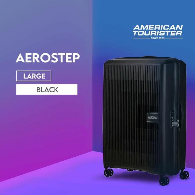 American Tourister Koper Hardcase Aerostep Large 28" - Black