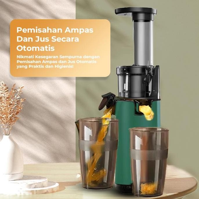 Slow Juicer Elektrik Alat Pemeras Jeruk Listrik Stainless Bergaransi