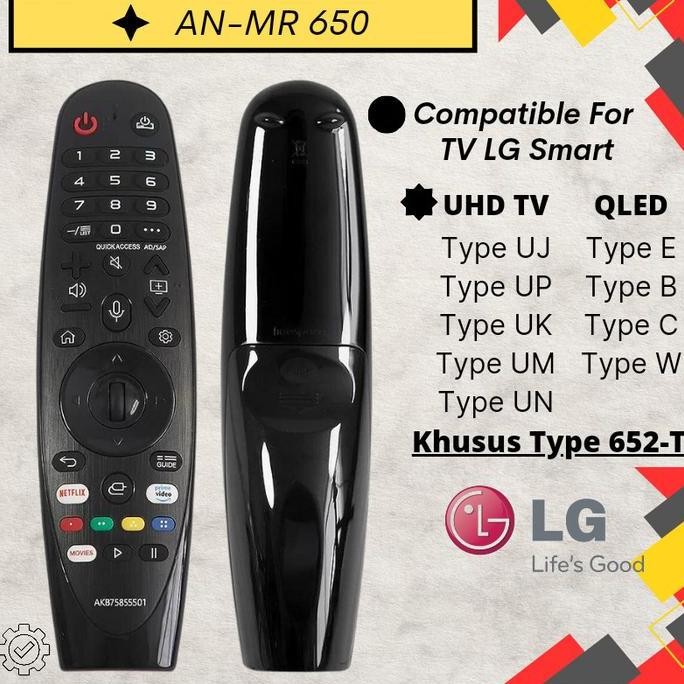 MAGIC REMOTE LG SMART TV MR-600/650 Remote Magic AN-MR600/650A-ORIGINAL Terlaris