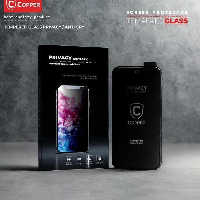 NEW Samsung A52 - COPPER Tempered Glass PRIVACY ANTI SPY