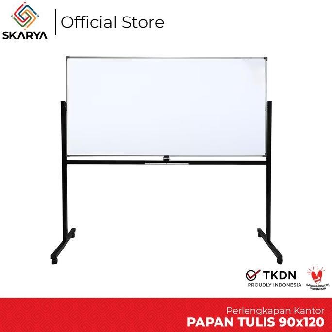 

TERBARU - Papan Tulis Whiteboard Magnetic 90 x 120 SIngle Face Sakana (Baru)