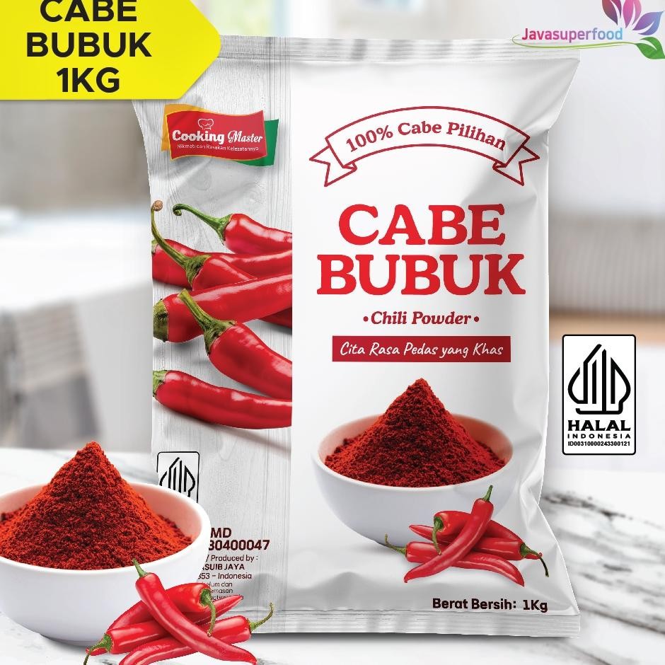 Cabe Bubuk Chili Powder Bubuk Cabe 1Kg Cooking Master