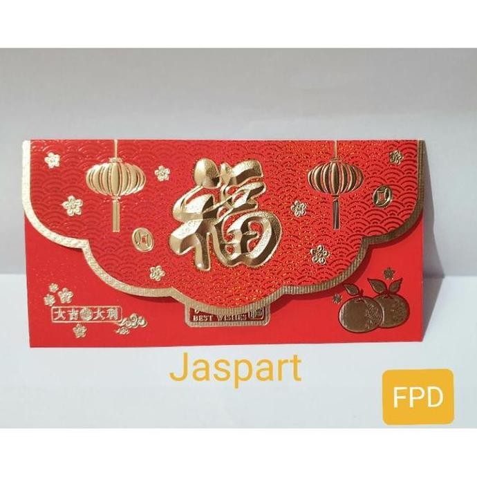 

{{{{}}] ANGPAO PANJANG IMLEK FU FUK BENTUK DOMPET HONGBAO FU ANGPAO MERAH FPD