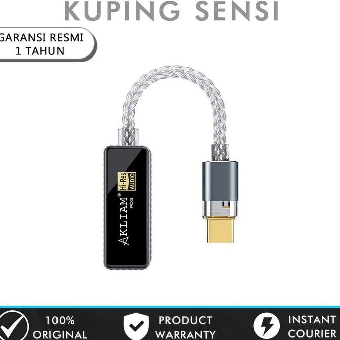 Promo Akliam PD3 CS43198 + CT7601 DAC Chip USB Type C to 3.5mm Adapter Converter COD