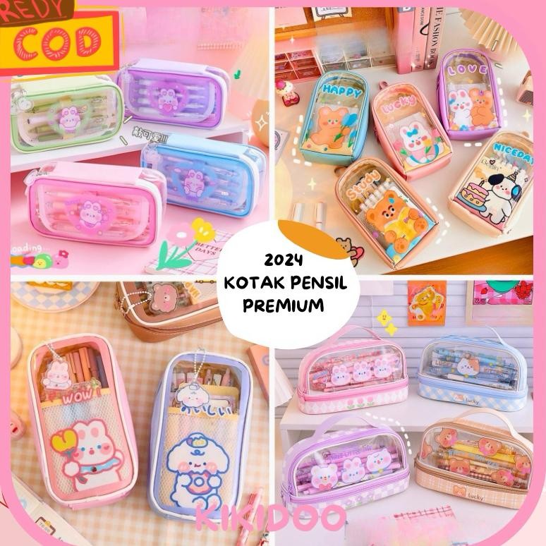 

Readyy!! Kikidoo Kotak Pensil Aesthetic Kain PVC Anti Air | Tempat Alat Tulis Lucu Kawaii RT143