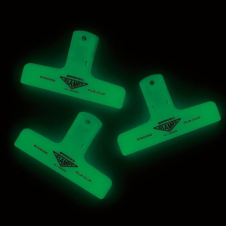 

Readyy!! High Tide Penco Clampy Plastic Clip Glow in the Dark Penjepit Dokumen Klip Plastik