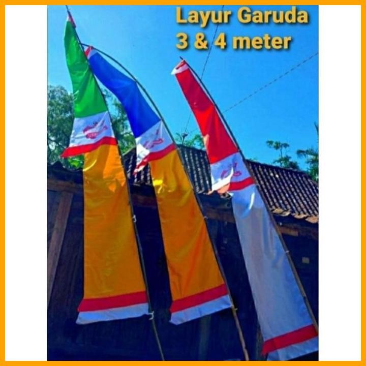 Sale Umbul Umbul Layur 4 Meter. Garuda Merah Putih / Umbul Umbul Merah Putih