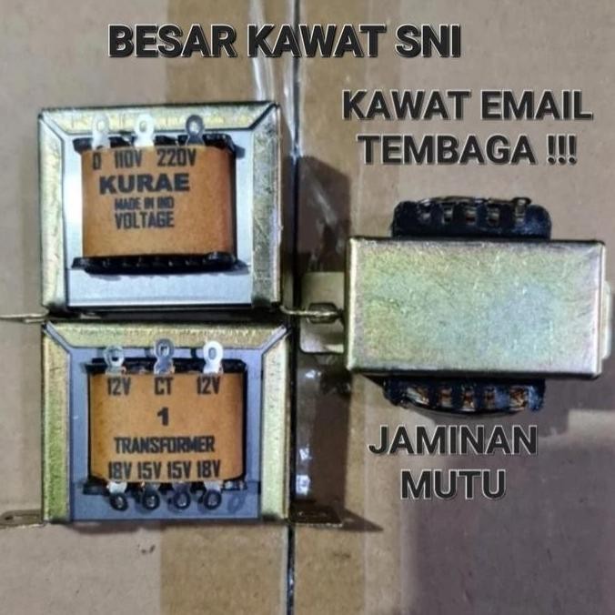 ( TRAVO 1A CT ) TRAFO 1A 1 A AMPERE SIMETRIS INPUT AC 0V 110V 220V  OUTPUT AC CT 12V 15V 18V AC VAC 