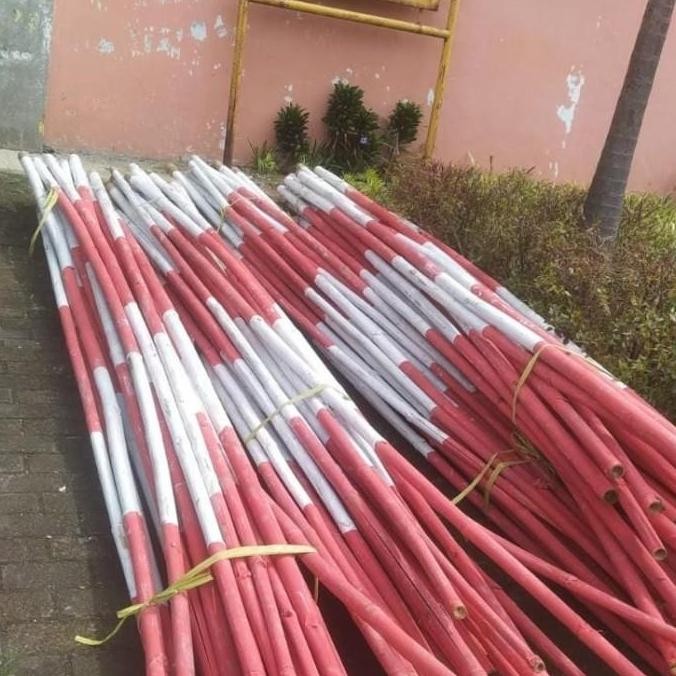 Bambu Tiang Bendera Umbul-umbul Merah Putih Tongkat Bambu Tiang Bambu murah