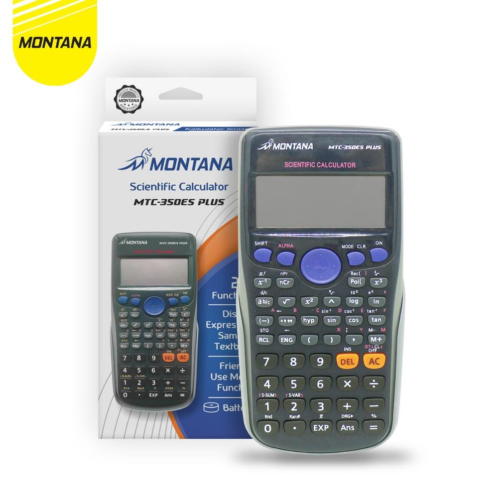 

Readyy!! MONTANA Kalkulator 252 Functions 12 Digit Scientific Calculator Big Display MTC-350ES