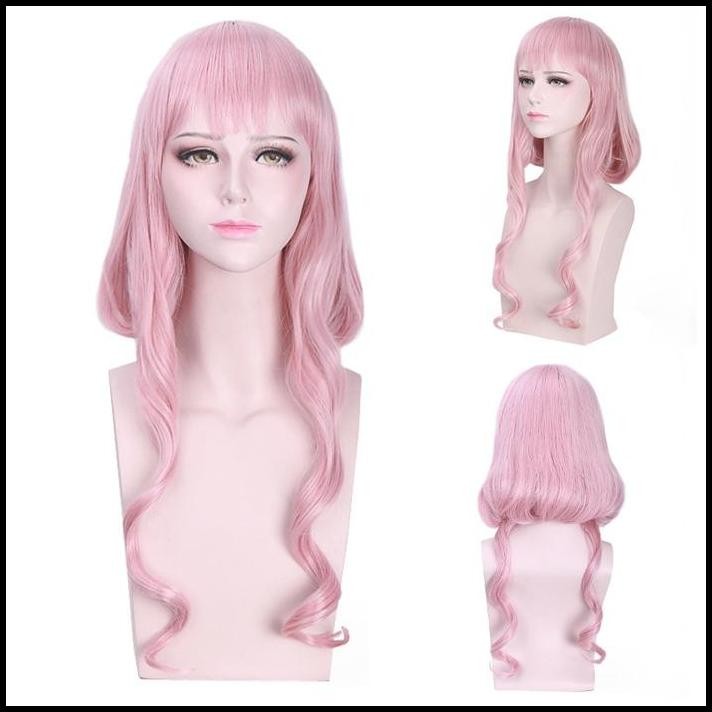 LOL-127 wig rambut palsu cosplay love nikki wedding pink