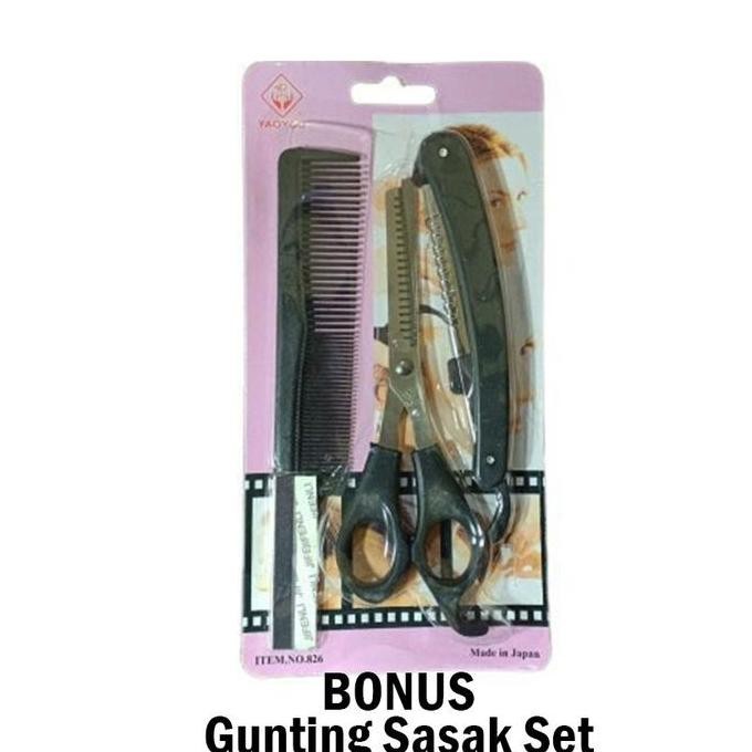 ZILLO MESIN CUKUR RAMBUT LISTRIK KEMEI ALAT PENCUKUR RAMBUT KUMIS JENGGOT CUKURAN SET BONUS GUNTING 