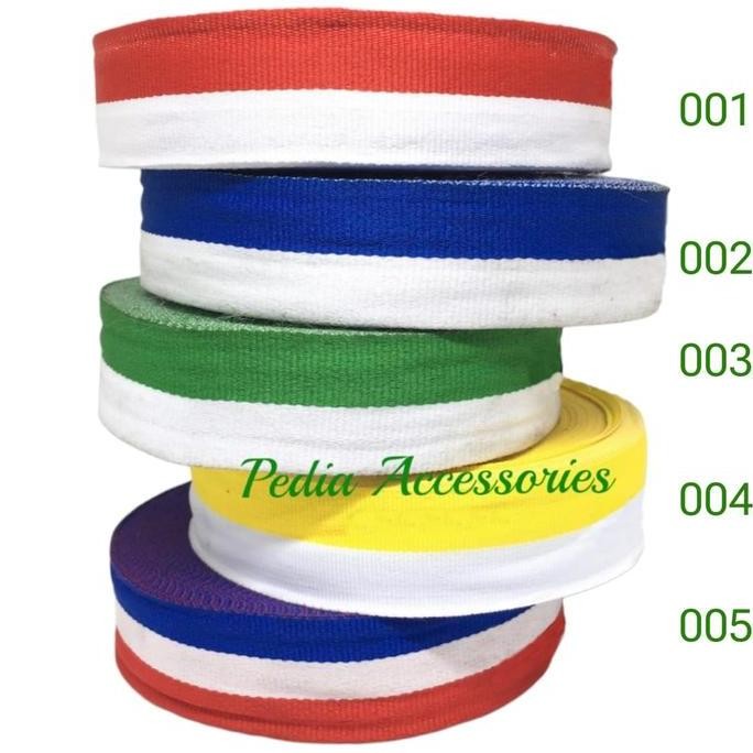 

Baru Pita Tali Medali 2 Warna Ukuran 3cm Per Roll