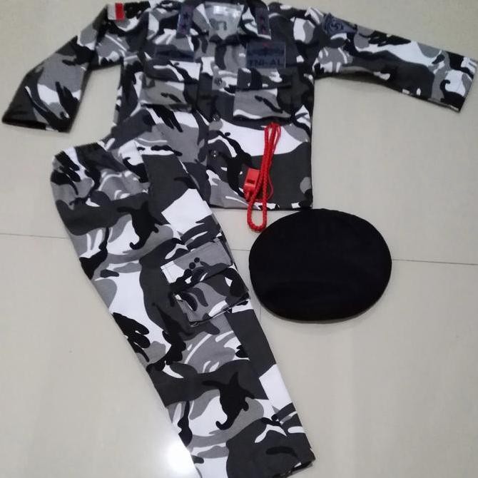 NEW  Loreng Tentara Nasional Indonesia Angkatan Laut - Baju TNI AL Anak