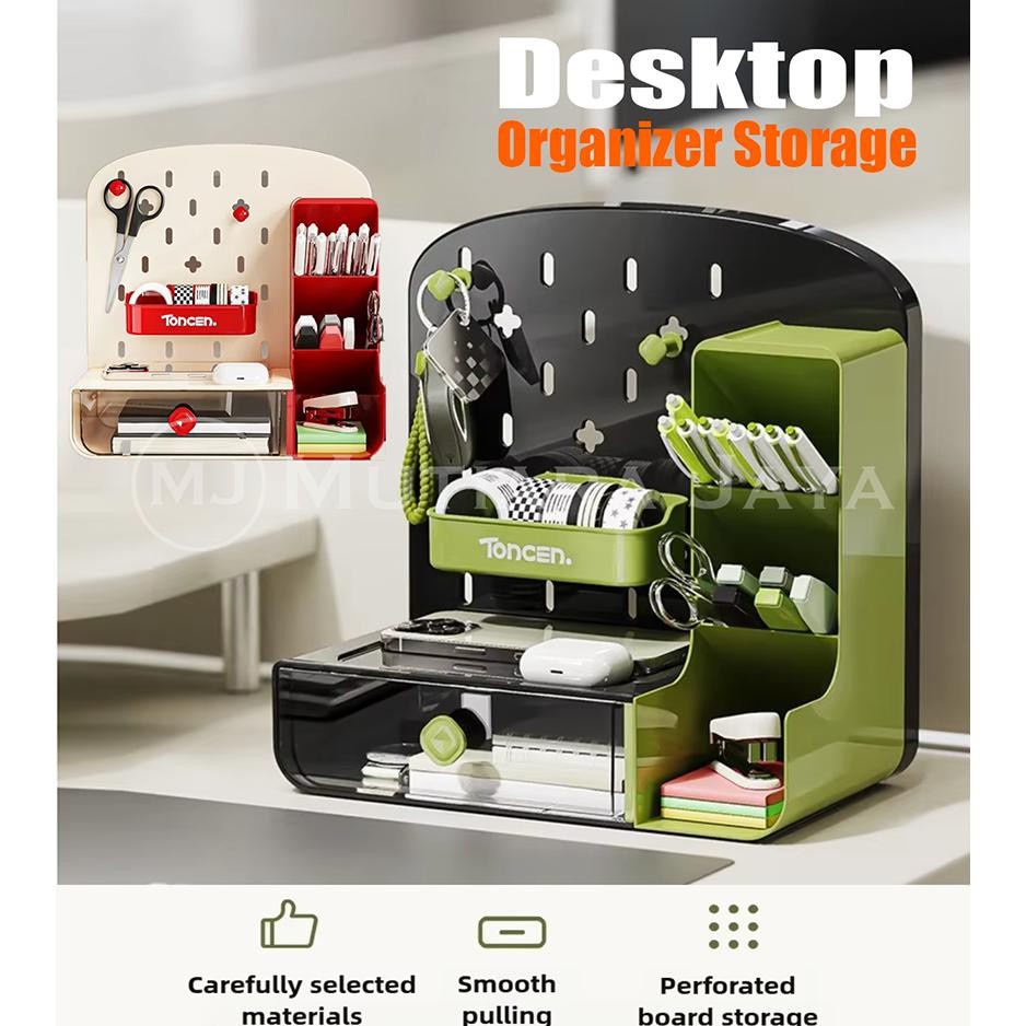 

Readyy!! TONCEN Kotak Tempat Pensil Alat Tulis Kunci ATK Meja Organizer Premium