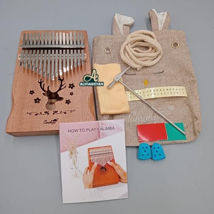 Terlaris Kalimba 17Key Kalimba Cowboy Piano Jari 17Kunci Kecapi Jari Kalimba