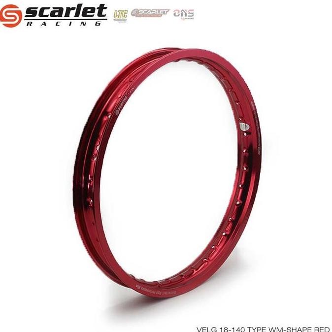 SCARLET RACING - VELG PELEK RIM ALLOY MOTORCYCLE MOTOR RING 18 140
