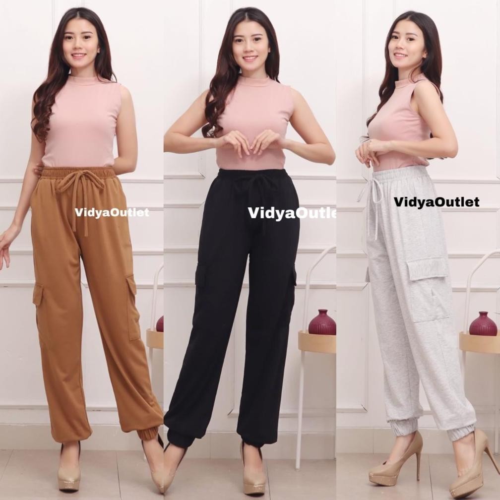 DF359>> Celana Mozza 2271 - Jogger Panjang Babytery - Bawahan Wanita - Pinggang Full Karet