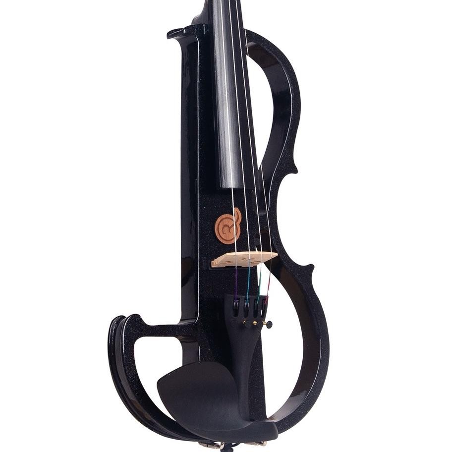 Terlaris Biola Elektrik Violin 4/4 Merk Mandalika Warna Hitam Fullset Hardcase