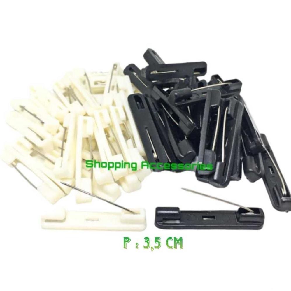 

Readyy!! Peniti name tag plastik 3,5cm 1 1/2INCH isi 144pcs bagus