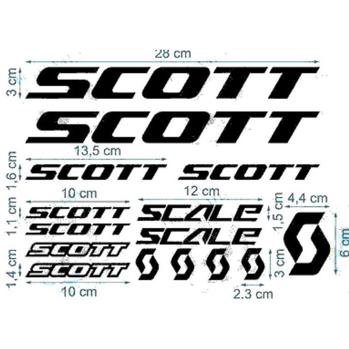 ready cutting sticker sepeda scott scale