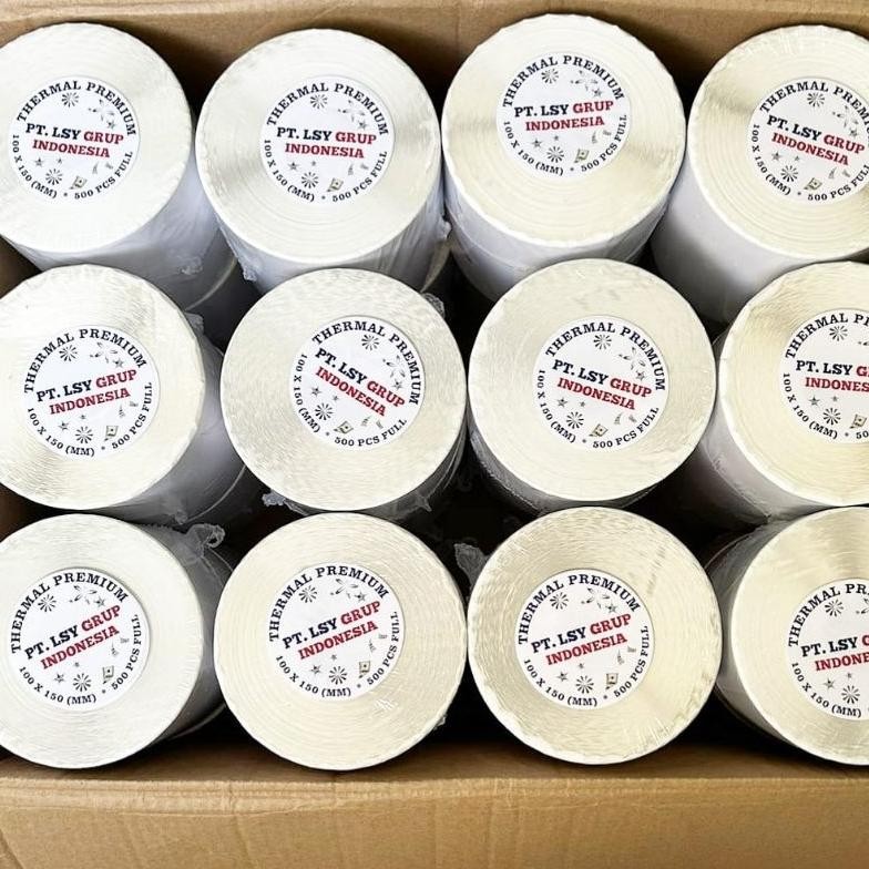 

Update - stiker kertas label thermal / kertas barcode 100 x 150 mm A6 isi 500 lembar full ,,