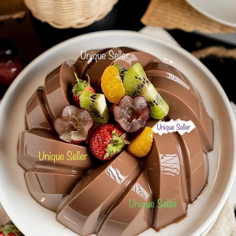 3 Lusin Cetakan Kue Kukus Plastik Agar Jelly Puding Kue Putu Ayu Talam Bunga Mawar Sakura Tulip Tera