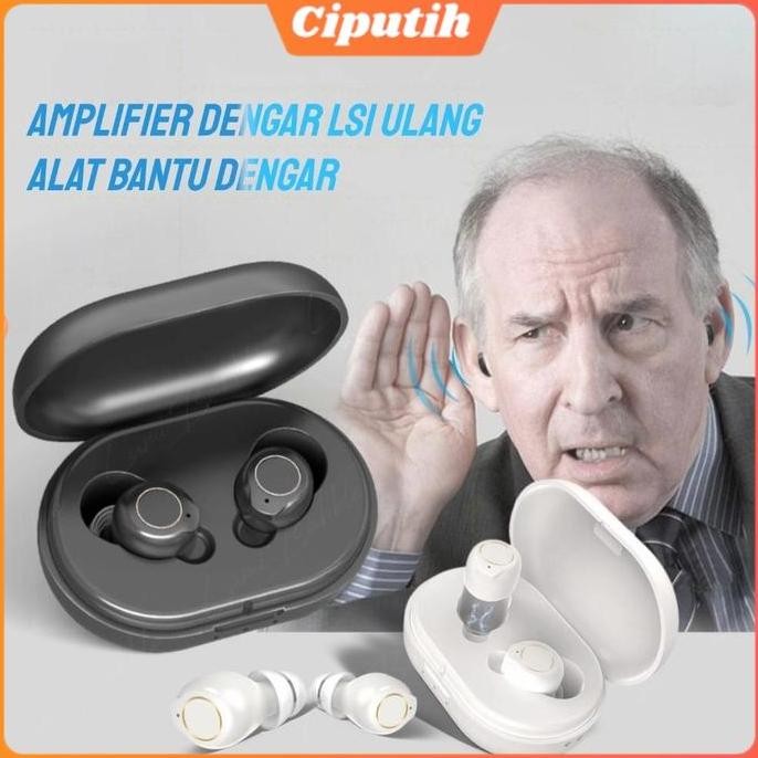 Asli Alat Bantu Dengar Wireless | Rechargeable CIC untuk Lansia Terbaik