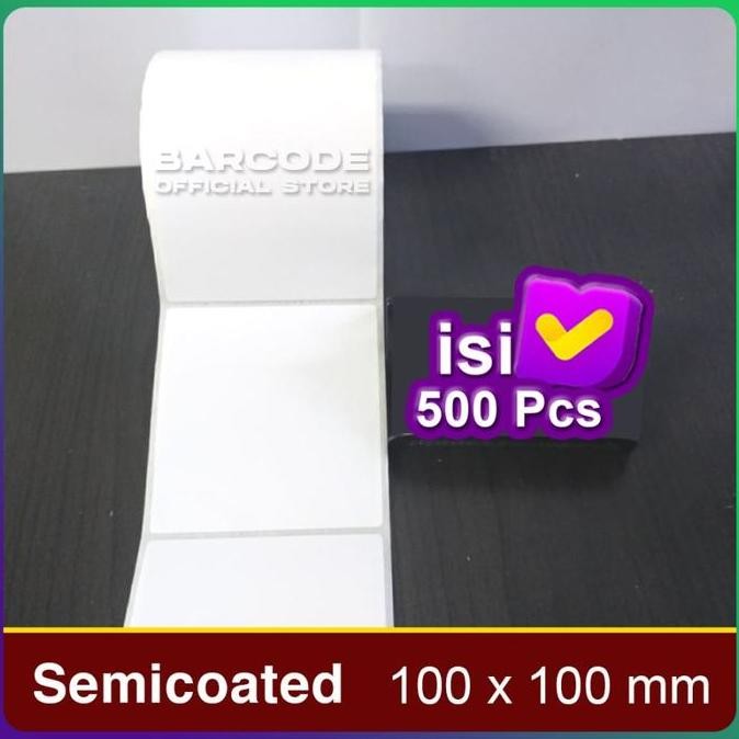 

Baru Label Semicoated Bare 100X100Mm - Kertas Stiker 1 Line Ukuran 10X10Cm