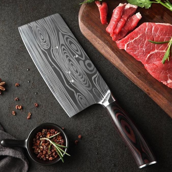 SALE PISAU DAGING GOLOK BESAR DAPUR JEPANG ANTI KARAT TAJAM