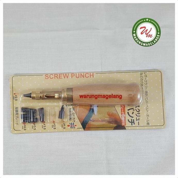 

Multi Size Hole Punch for leather pembolong pembuat lubang 6 ukuran