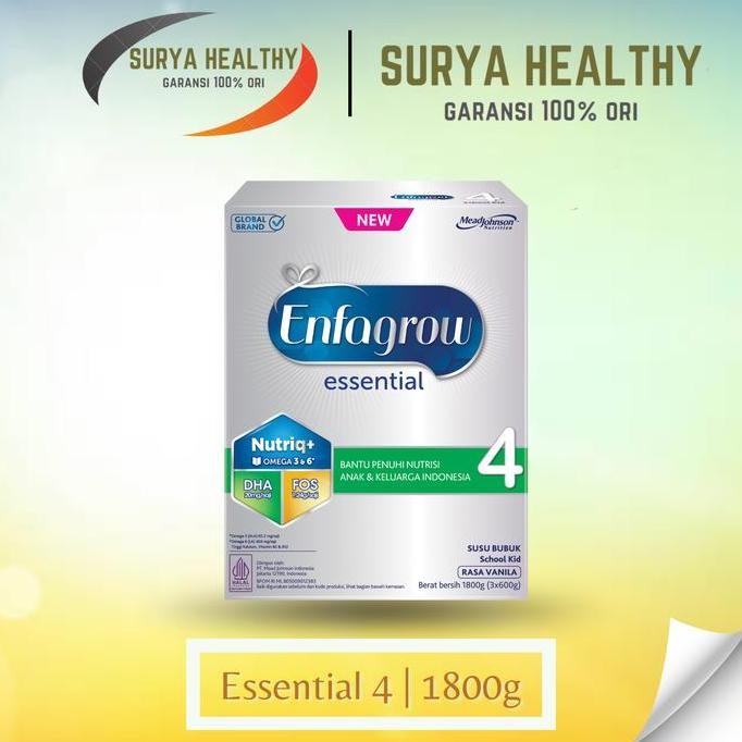 

terbaru enfagrow essential 4 susu formula anak 3-12 tahun 1800gr exp 2026 shopee