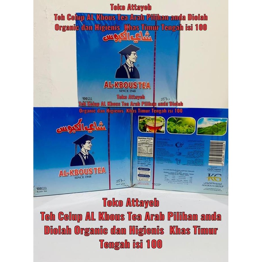 

Teh Celup Higienis Al Kbous Teh Arab Pilihan Anda Tea Organic Isi 100